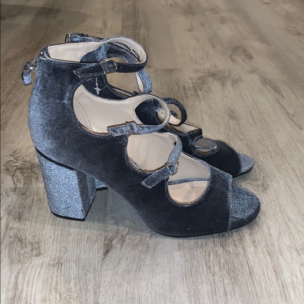 Blue “Suede” velvet Shoes Zigi Soho